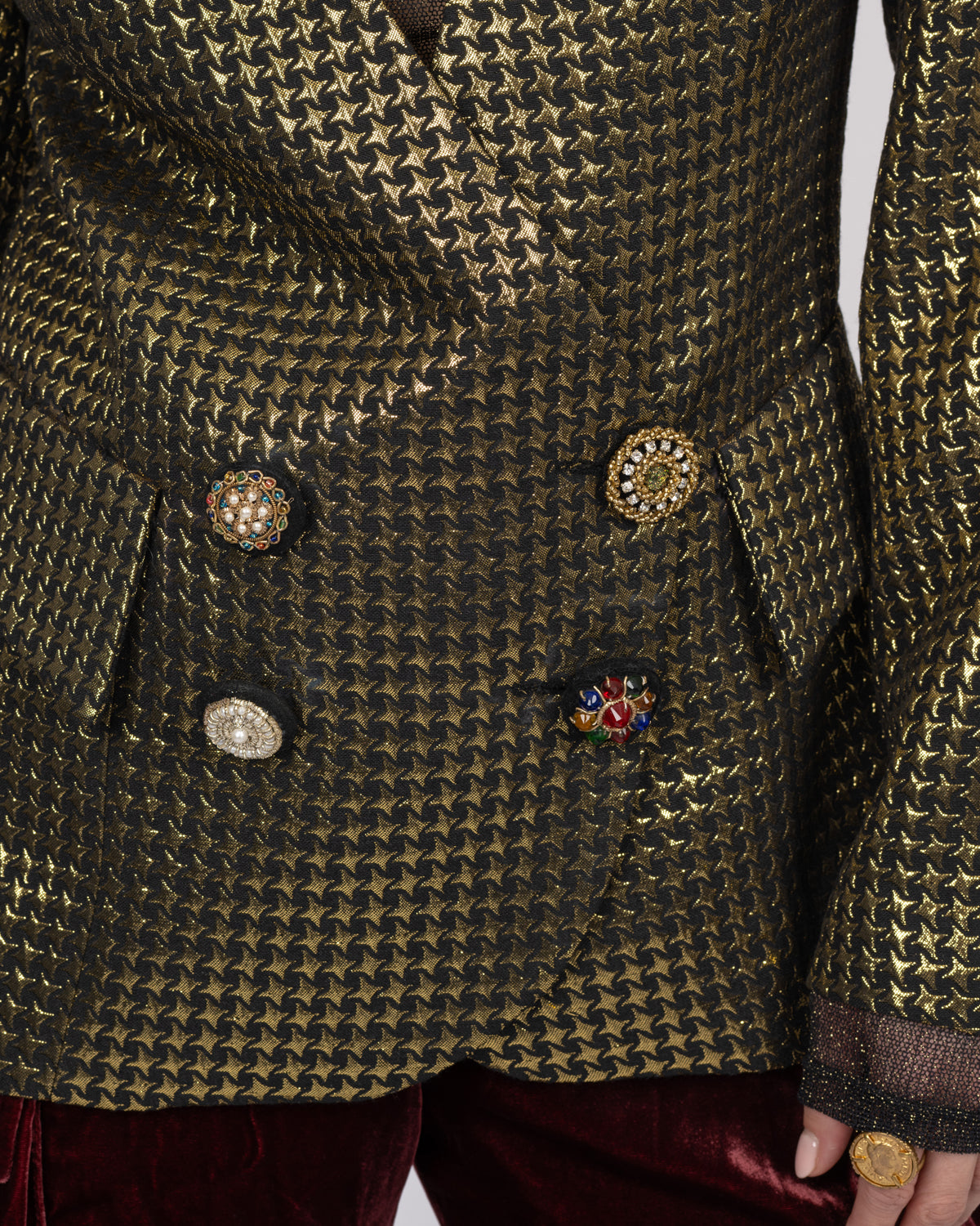 Brocade Fitted Blazer