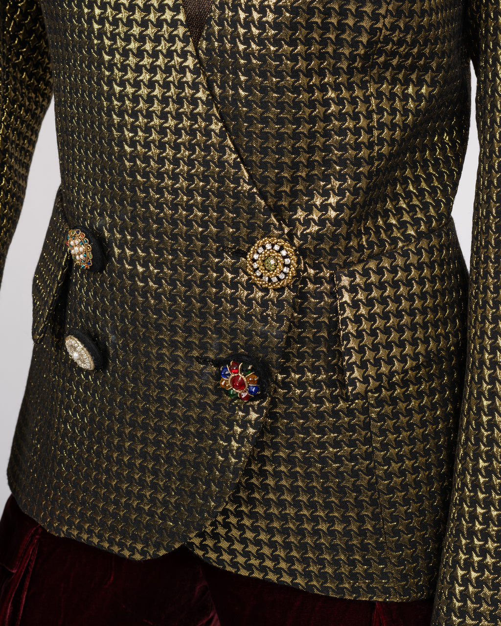 Brocade Fitted Blazer
