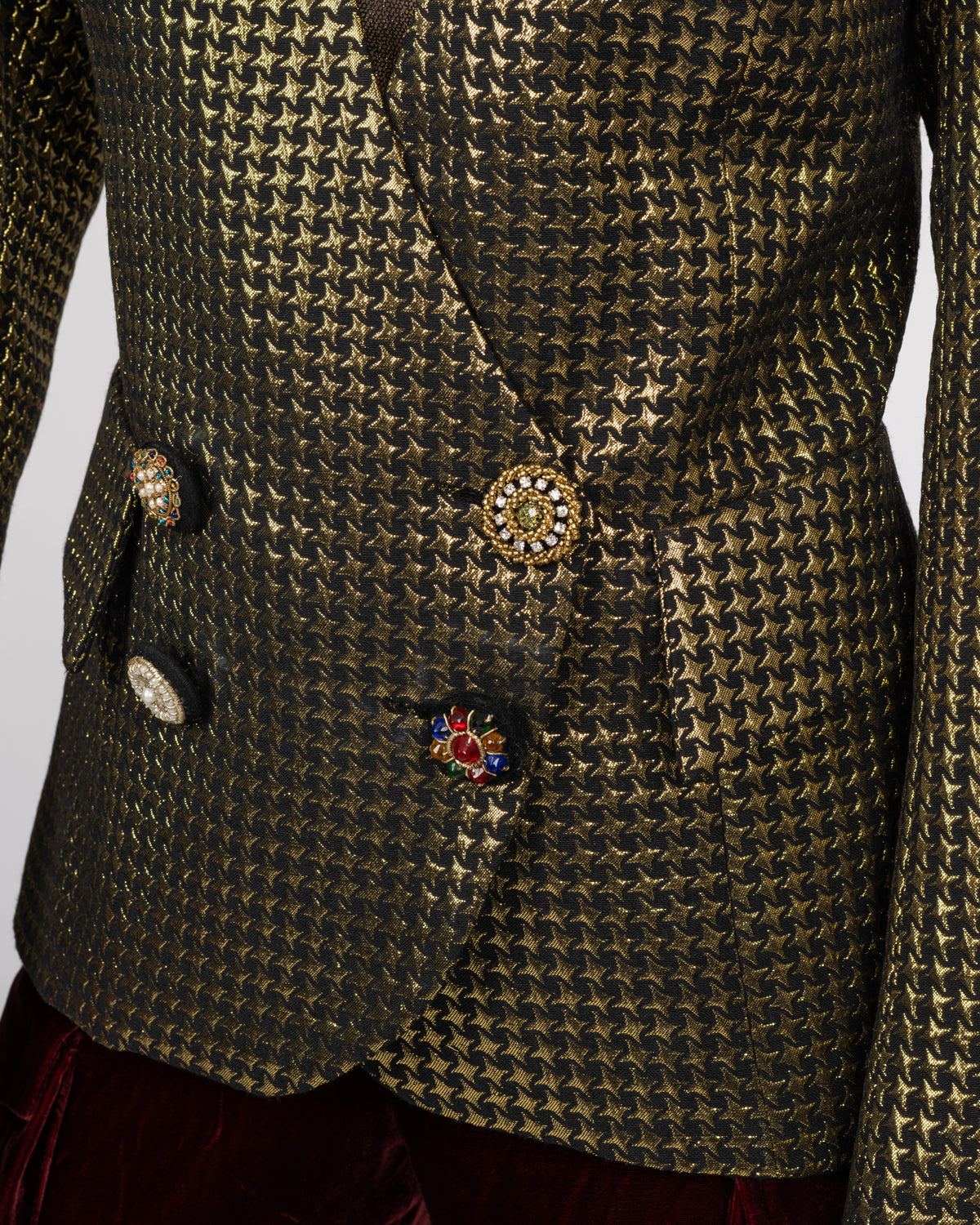 Brocade Fitted Blazer