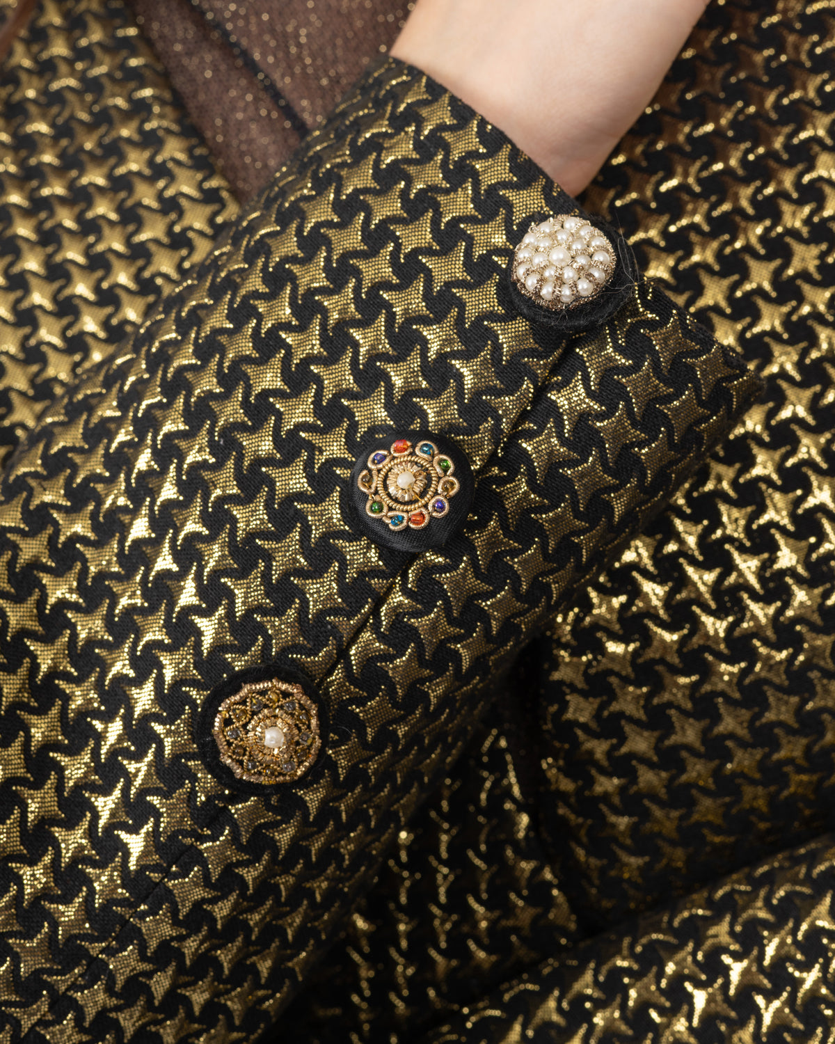 Brocade Fitted Blazer