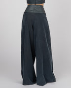 Corset-Detail High-Waisted Trousers