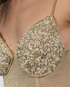 Gold Corset & Shorts Set