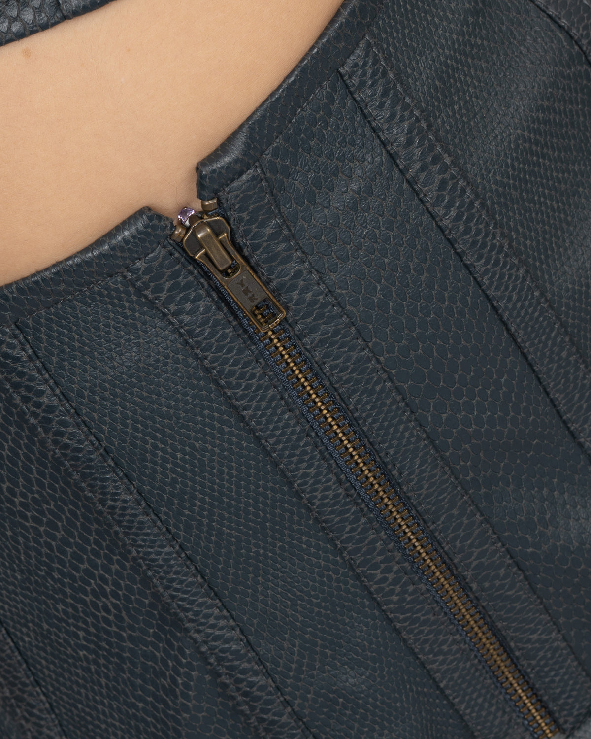 Corset-Detail High-Waisted Trousers