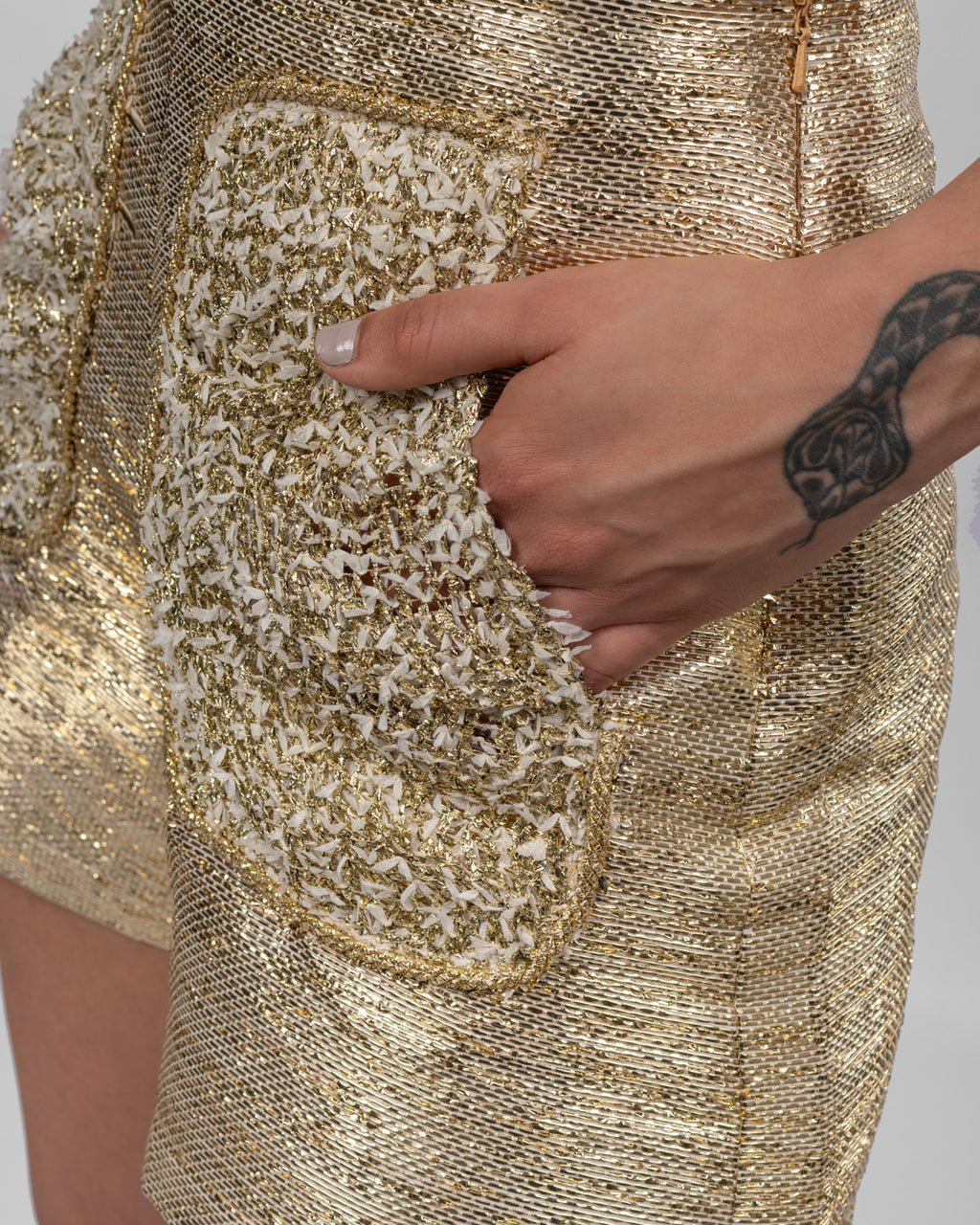 Gold Corset & Shorts Set