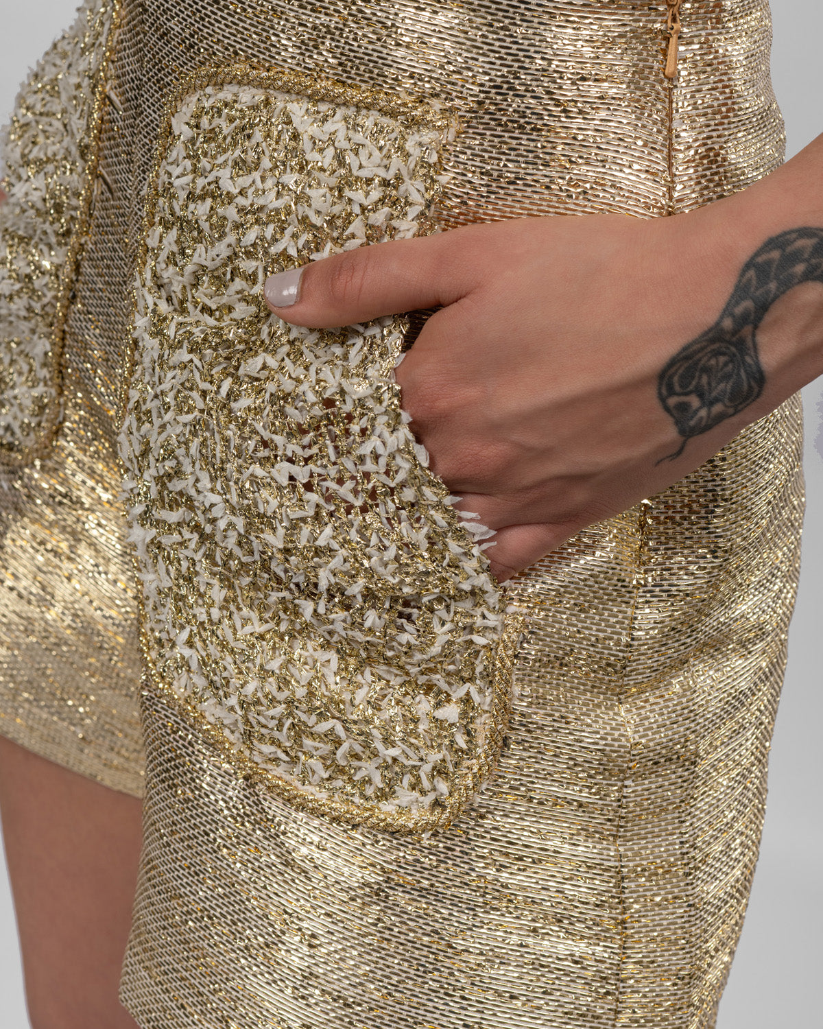 Gold Corset & Shorts Set
