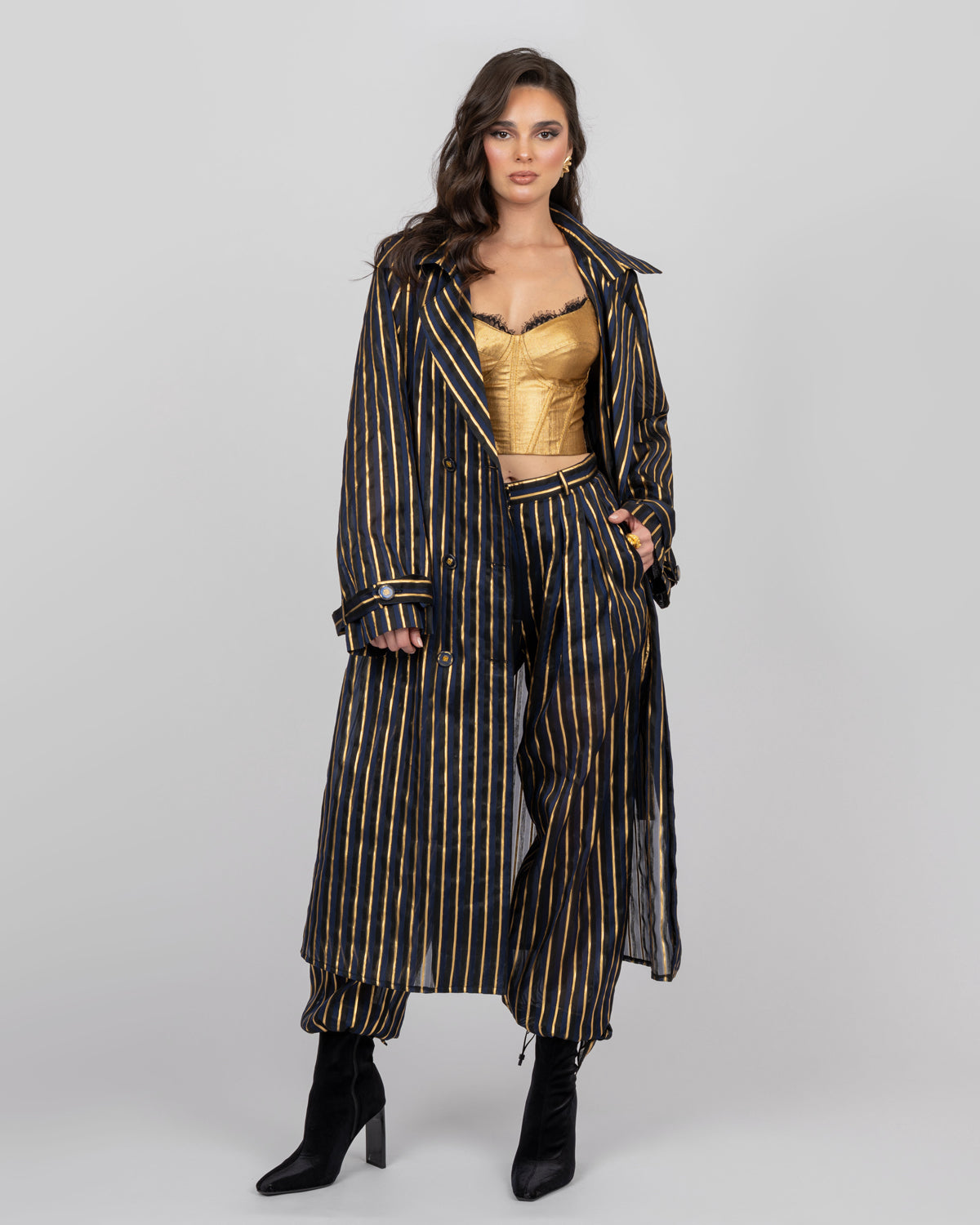 Organza Trench Coat
