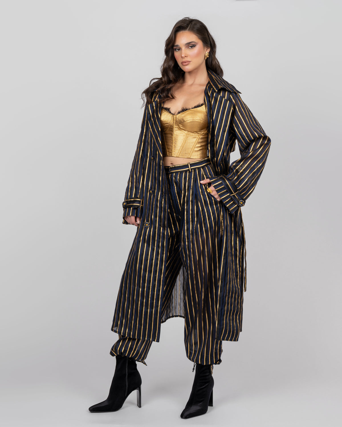 Organza Trench Coat