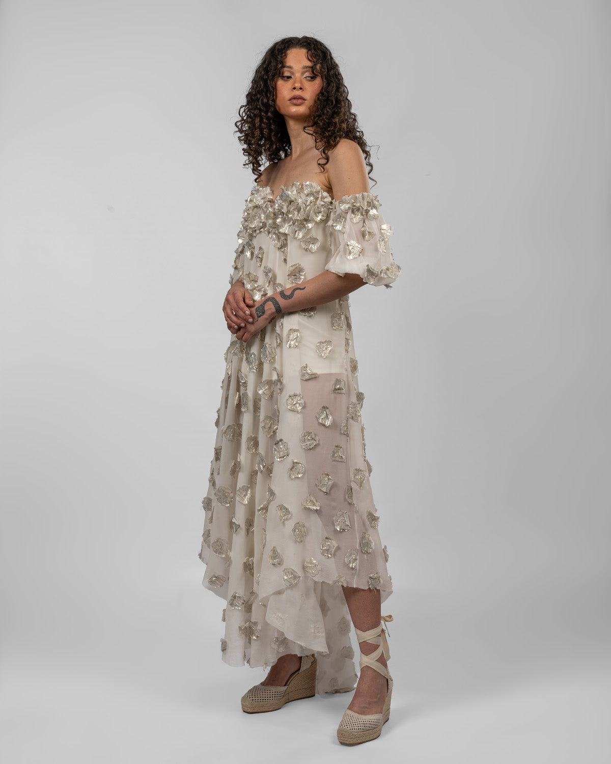 Off-White Asymmetric Dress