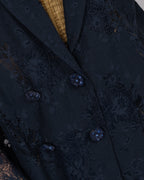 Navy Blue Lace Blazer