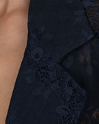 Navy Blue Lace Blazer