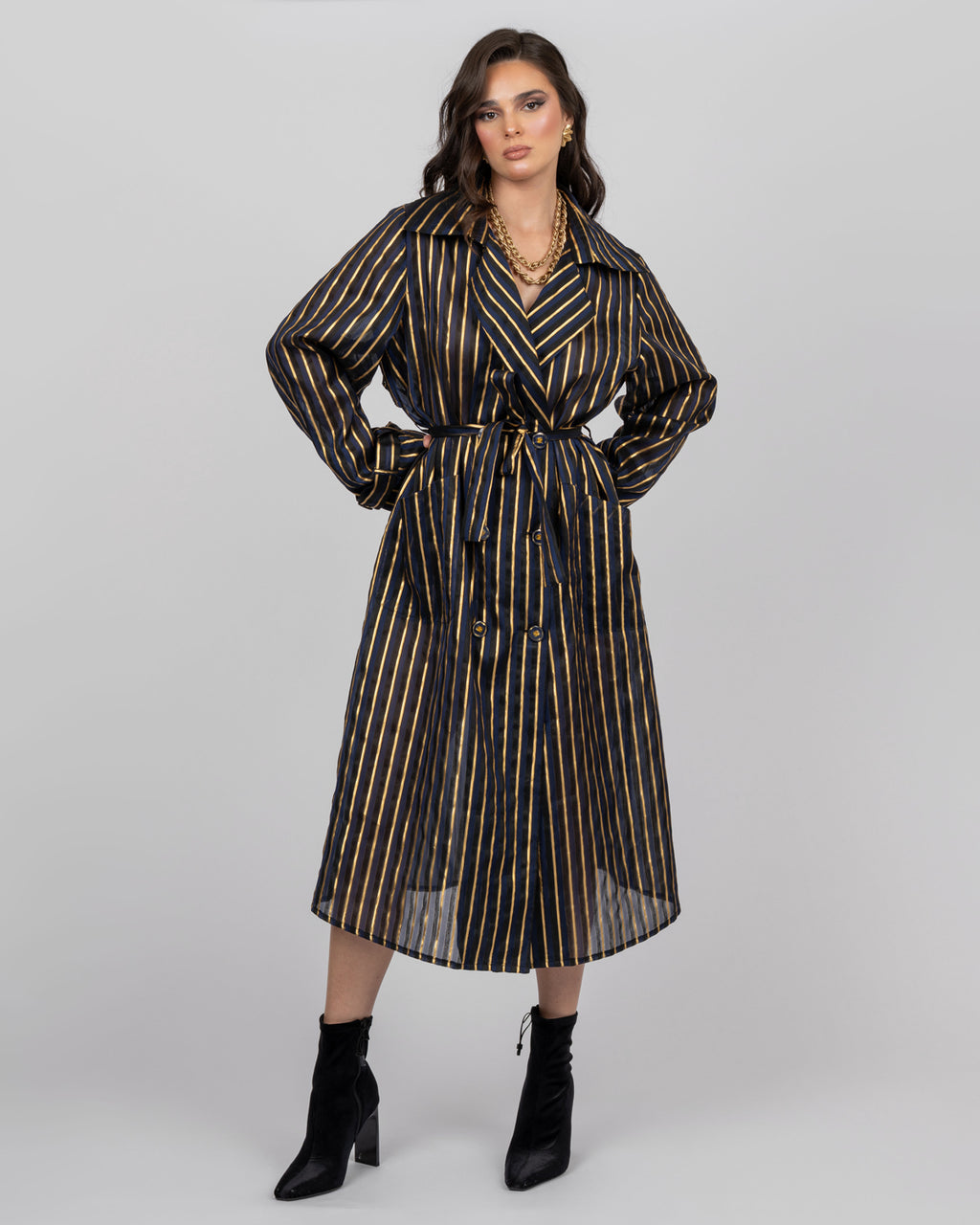Organza Trench Coat