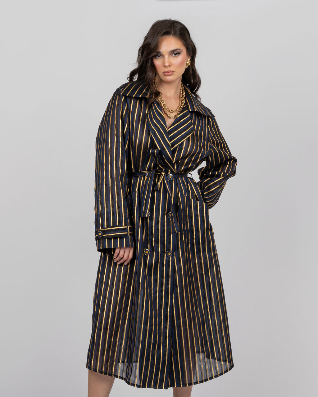 Organza Trench Coat