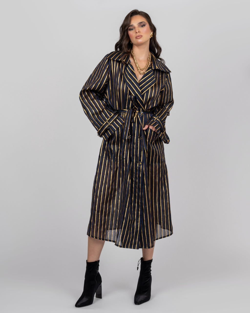 Organza Trench Coat