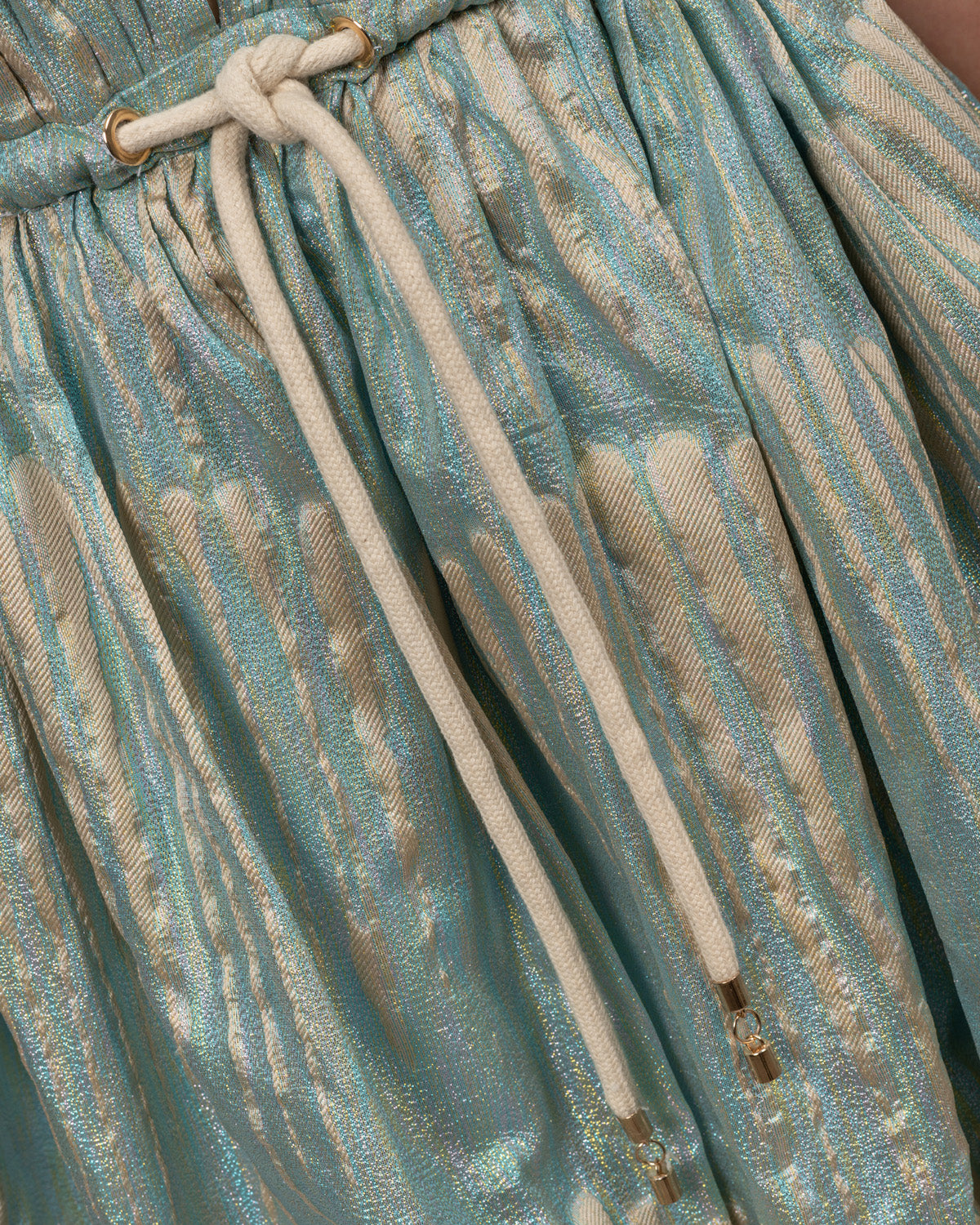 Printed Italian Organza Balloon Dress