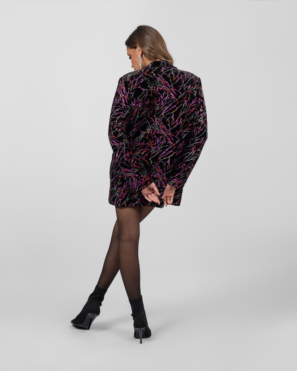 Iconic Oversized Multi-Colored Blazer