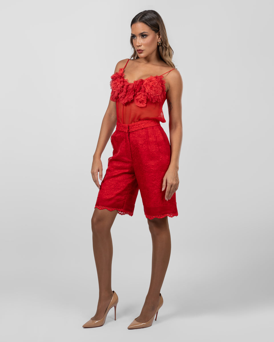 Red shorts