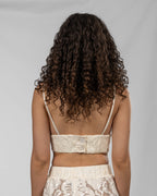 White Sequin Bralette