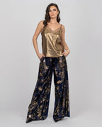Silk Camisole Top - Gold