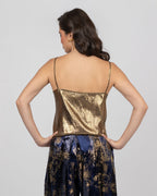 Silk Camisole Top - Gold