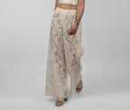Italian guipure lace trousers