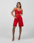 Ruffled Red Top