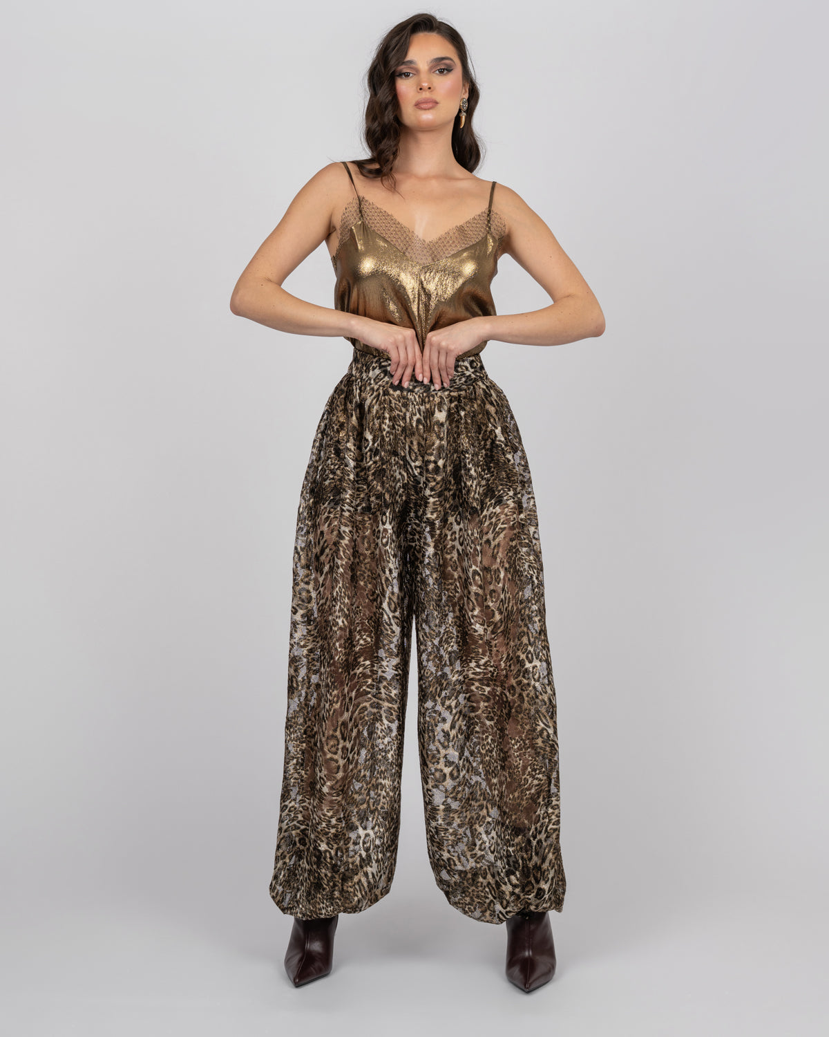 Silk Camisole Top - Gold