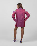 Purple Red mini dress