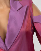 Purple Red mini dress