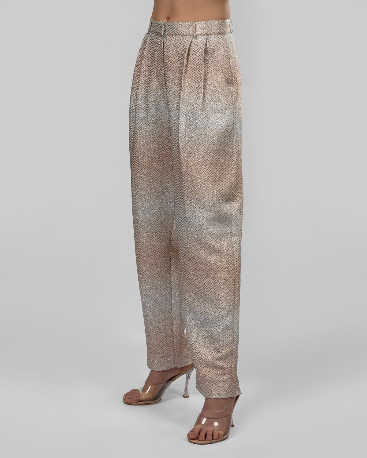 Silk brocade trousers