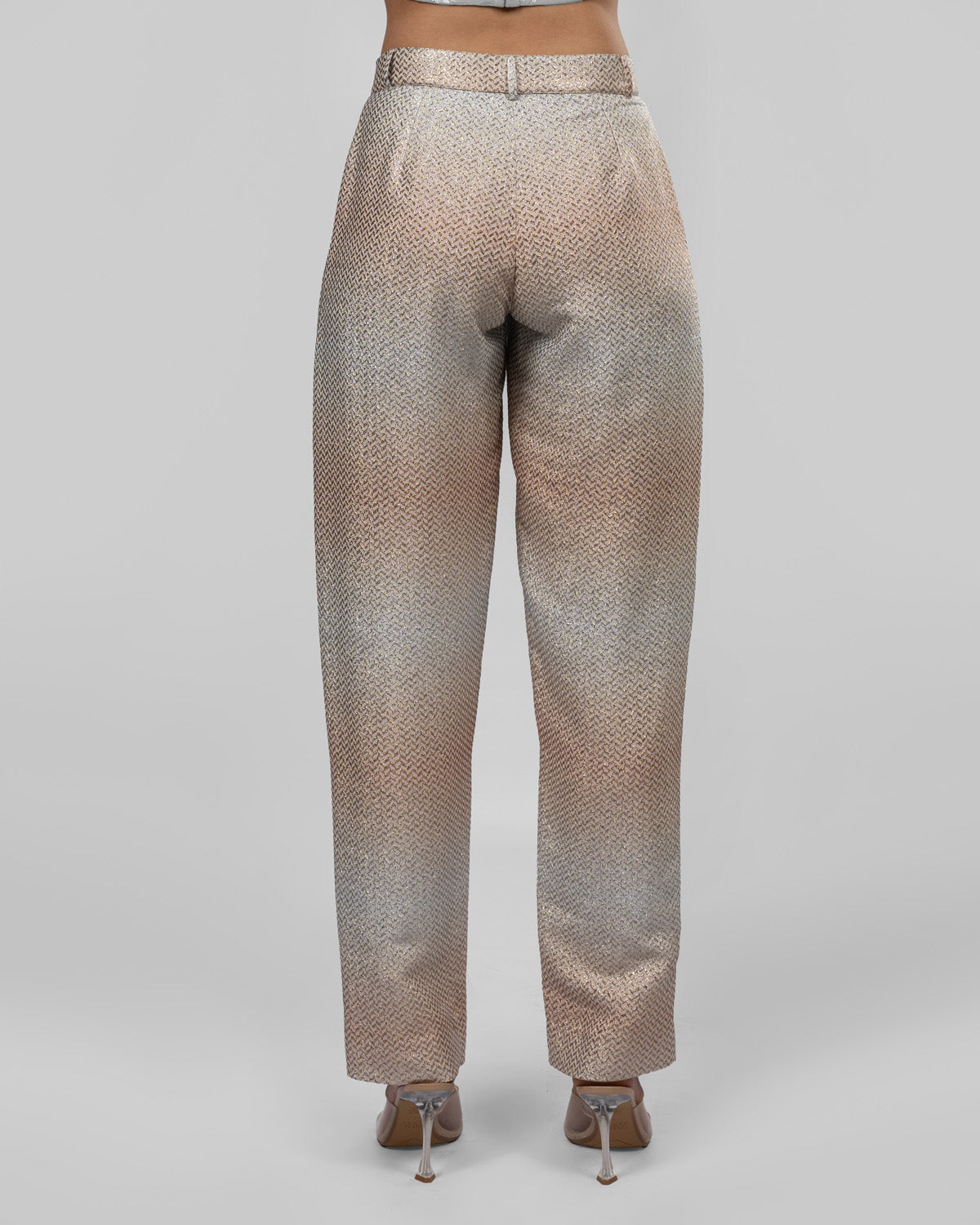 Silk brocade trousers