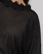 Oversized Top & Loose-Fit Shorts Set - Shimmery Tricot