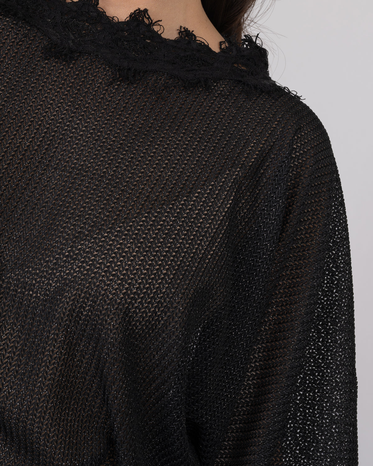 Oversized Top & Loose-Fit Shorts Set - Shimmery Tricot