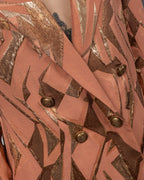 Set of Loose-Fit Wrapped Blazer & Trousers