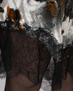 Luxury Silk Velvet Asymmetric Dress