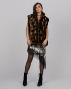 Luxury Silk Velvet Asymmetric Dress