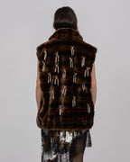 Brown Faux Fur Vest