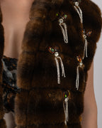Brown Faux Fur Vest