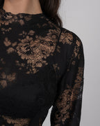 French Lace Long-Sleeve Top