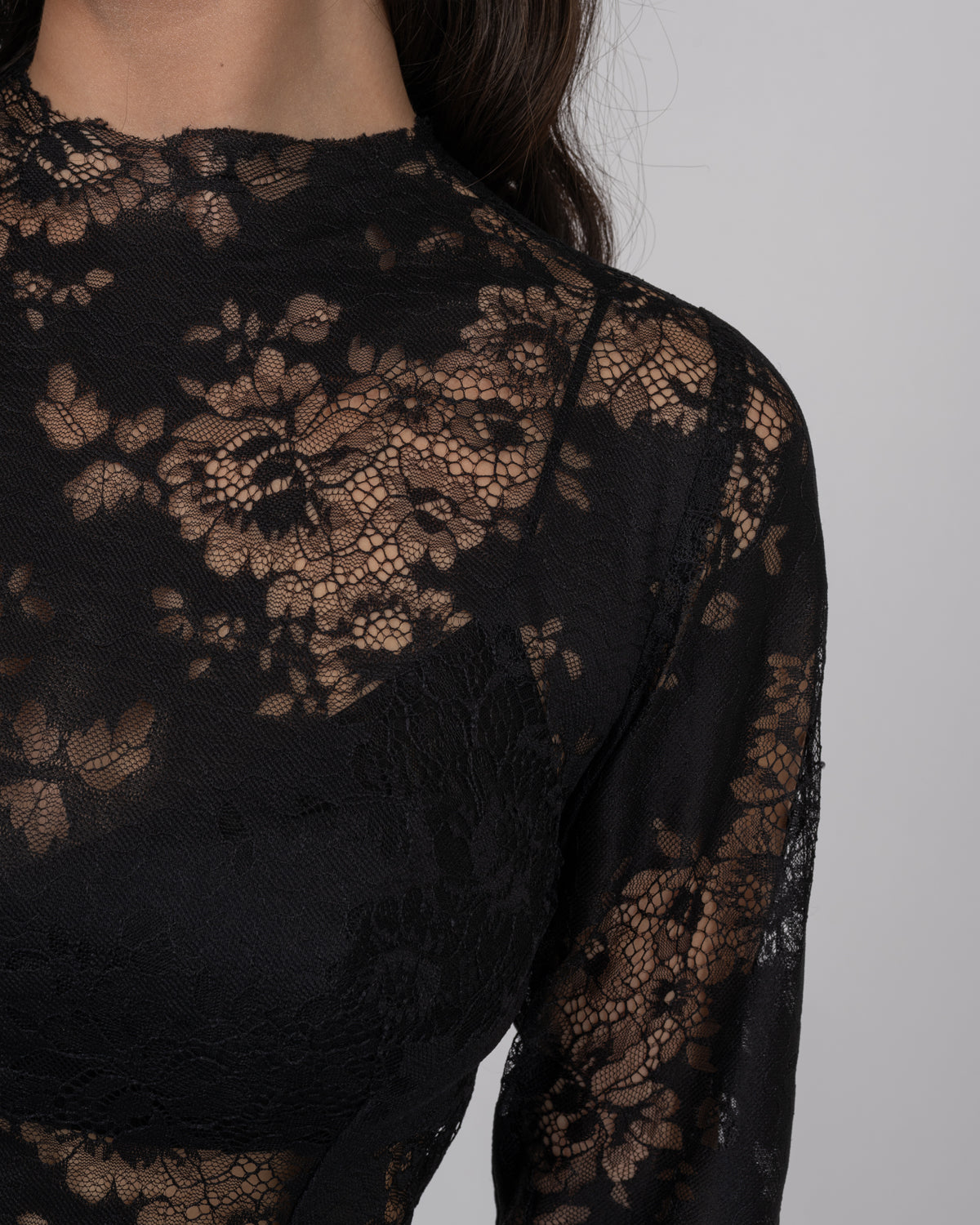 French Lace Long-Sleeve Top