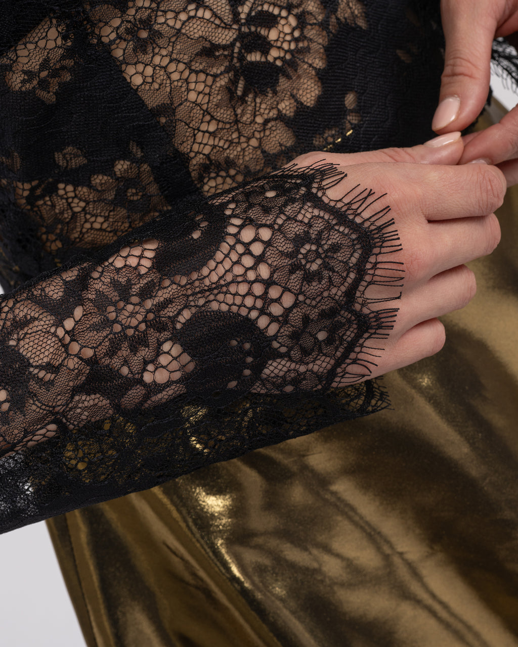 French Lace Long-Sleeve Top