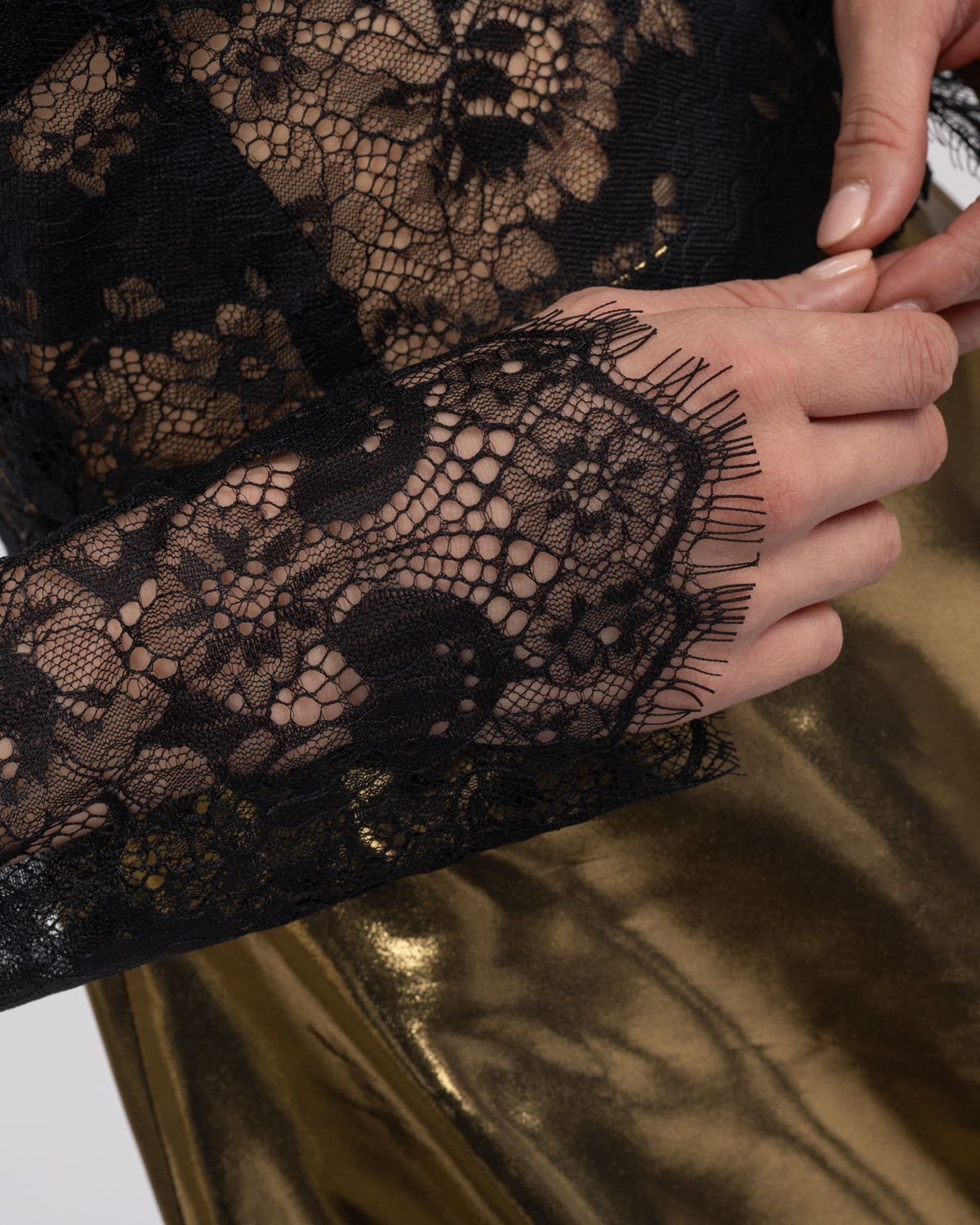 French Lace Long-Sleeve Top