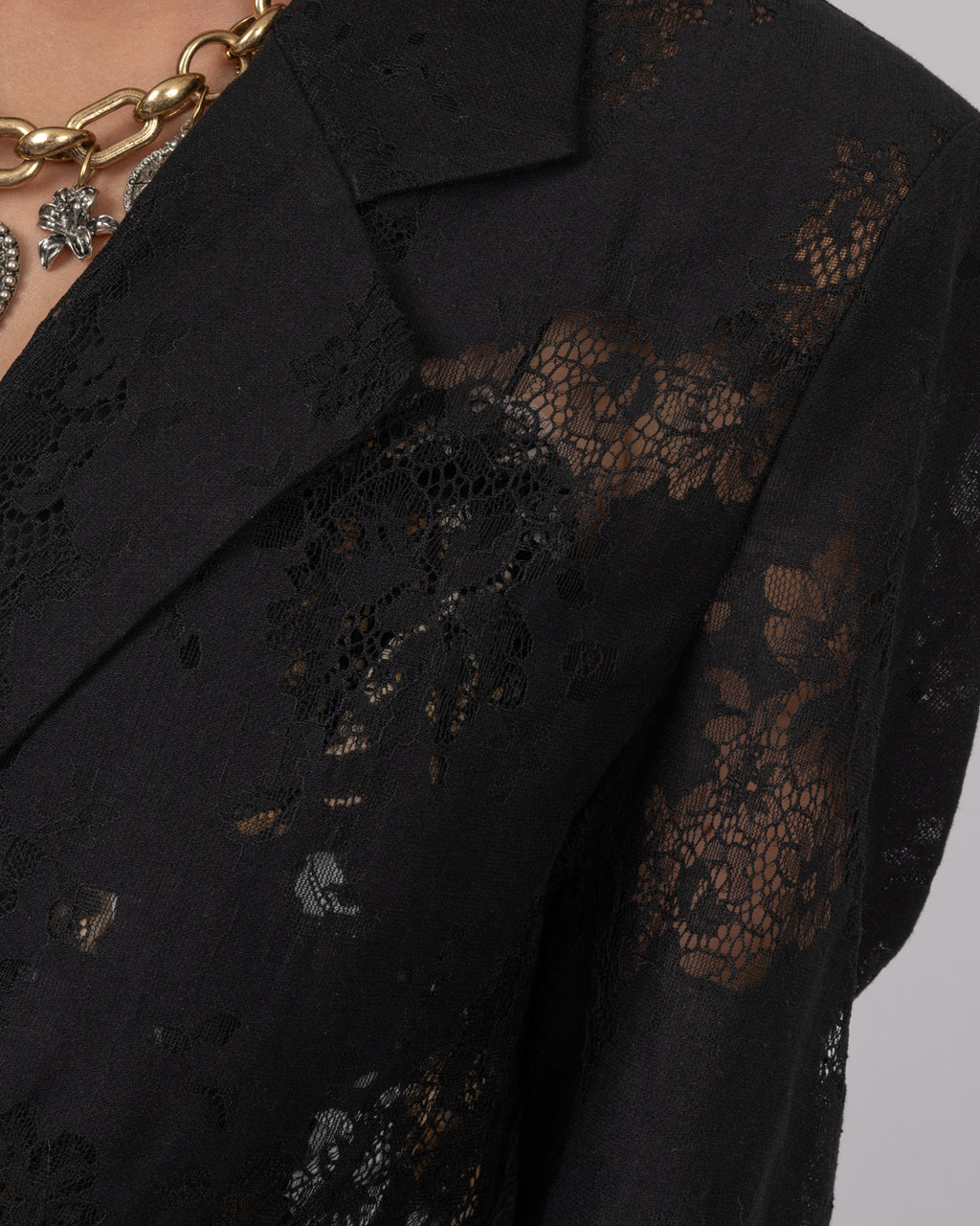 Black Lace Blazer