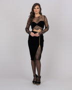 Black French Lace Top