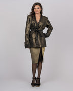 Dotted Brocade Blazer Jacket