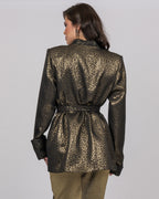 Dotted Brocade Blazer Jacket