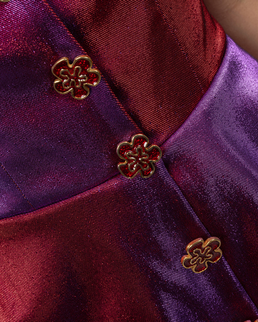 Purple red romper