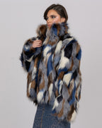 Multicolored Faux Fur Jacket