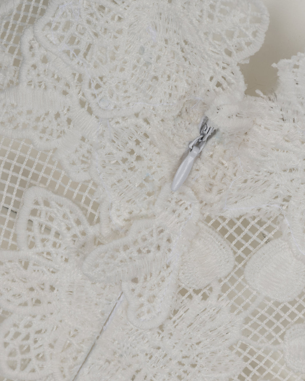 Dreamy Floral White Net Dress