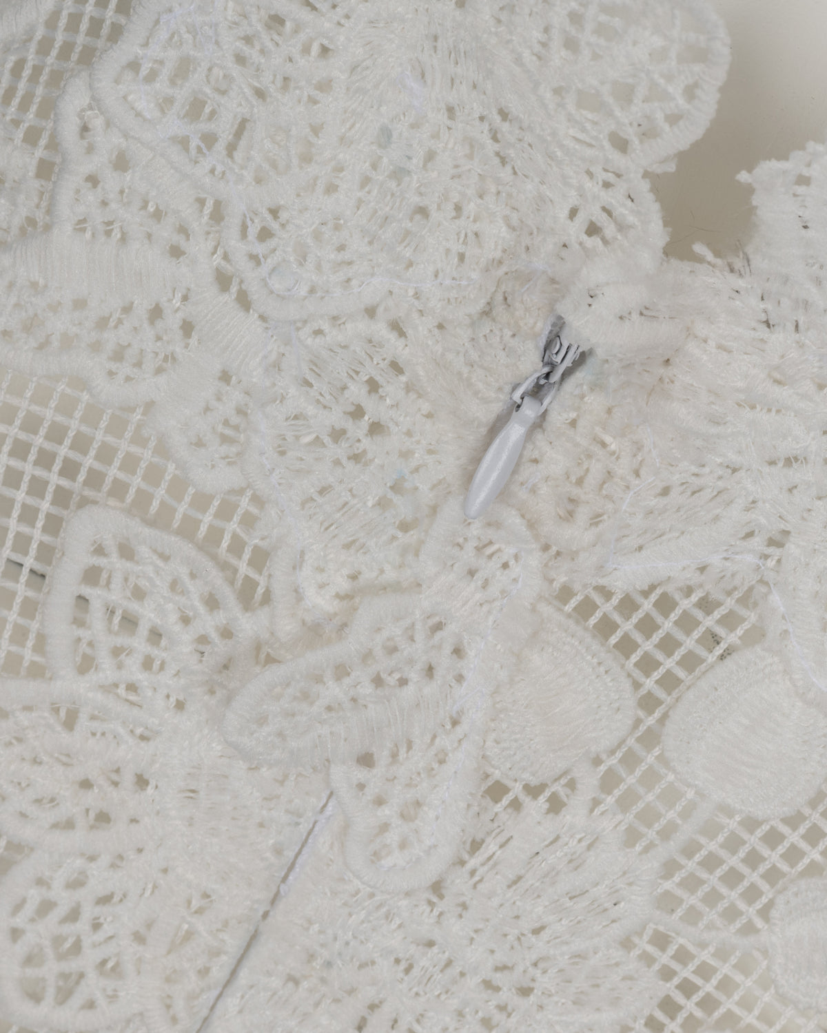 Dreamy Floral White Net Dress