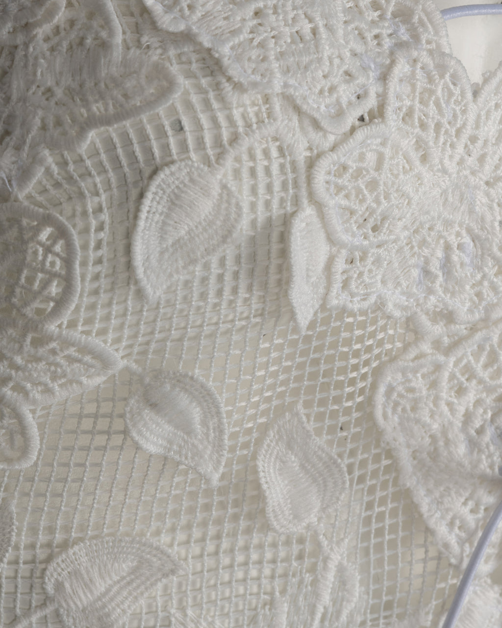 Dreamy Floral White Net Dress